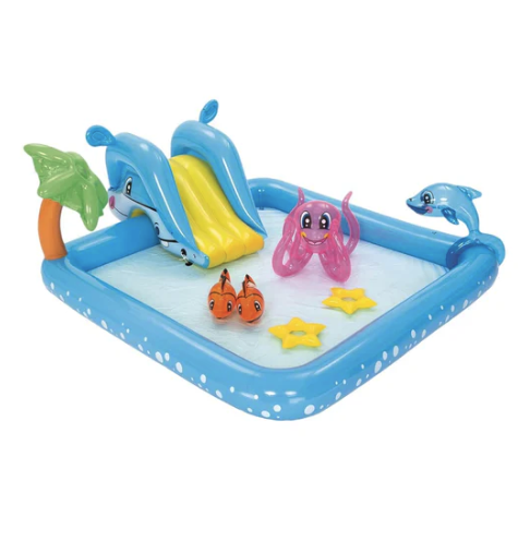 Piscina Y Juegos Inflable Acuario 2.39Mx2.06Mx86Cms Bestway