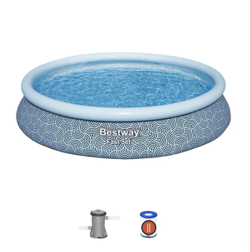 Piscina Bestway Redonda Fácil Armado con filtro 4.57mx84cm